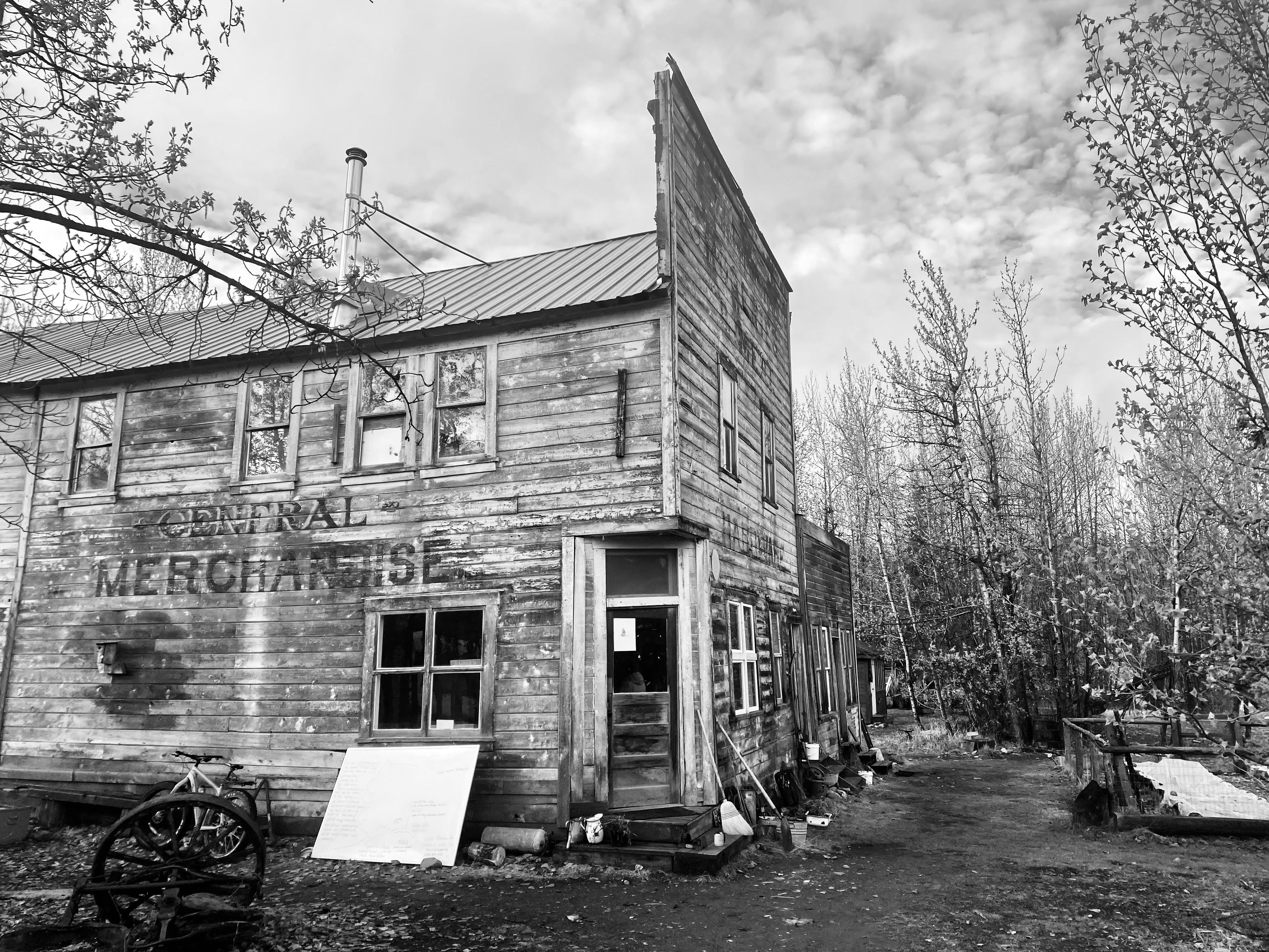 Wrangell Mountain Center Hardware Store building located in McCarthy, Alaska. Photo by S. Potocky